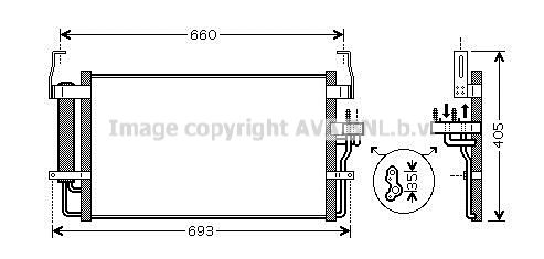 AVA QUALITY COOLING Конденсатор, кондиционер HY5092D